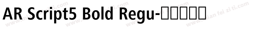 AR Script5 Bold Regu字体转换